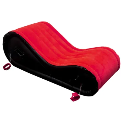 Desirel Magic Pillow - Nafukovací BDSM sexuálny nábytok - s putami (červený)