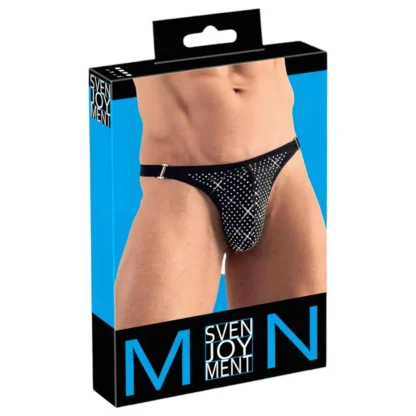 Svenjoyment - pánske tangá - kamienky - čierna