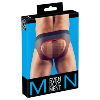 Svenjoyment - pánske otvorené jock slipy - čierne