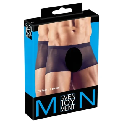 Svenjoyment - boxer set - priehľadný - čierna - 2 diely - S-L