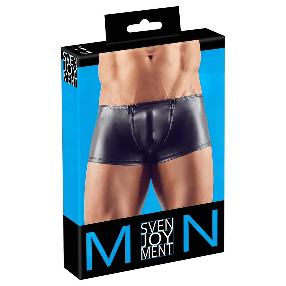 Svenjoyment - pánske boxerky so zipsom - čierne