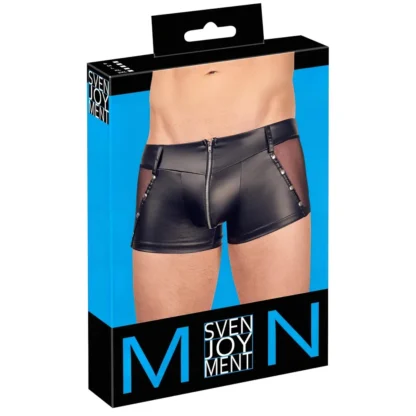 Svenjoyment - pánske boxerky - lesklé - čierne