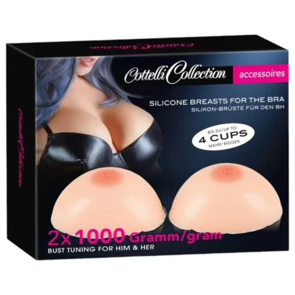 Cottelli - silikónová push-up vložka s bradavkou (2x1000g)