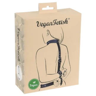 Vegan Fetish - putá na zápästia a predlaktia - čierne