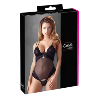 Cottelli - dámske body - nastaviteľné ramienka - čierne