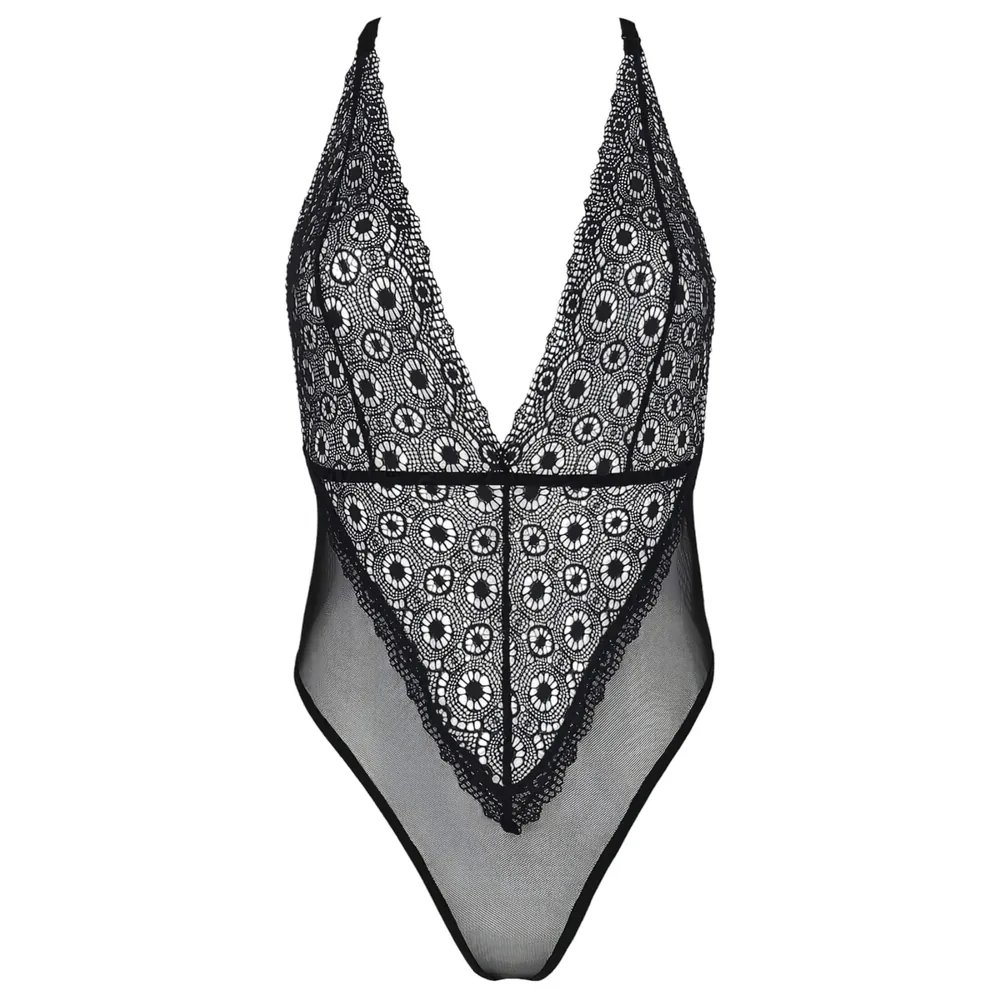 Passion Eco Zinnia - čipkované body (čierne) – Obrázok 4