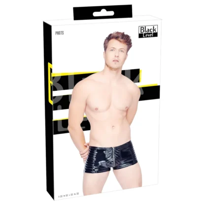 Black Level - pánske krátke nohavice na zips - čierne
