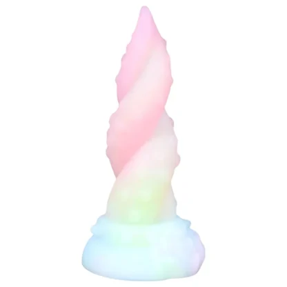 OgazR Kraken - dildo s točeným chápadlom - 18 cm - dúhové