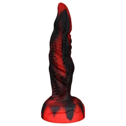OgazR - realistický dildo - žilkovaný - 20 cm - červený