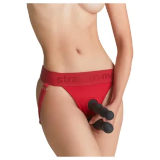 Strap-on-me - postroj na pripínací dildo - nastaviteľný - XS-XXL - červený