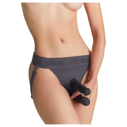 Strap-on-me - spodné postroje na pripínací dildo - XS-XXL (sivé)