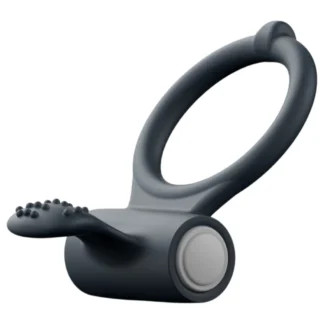 Dorcel Power Clit - vibračný krúžok na penis (čierny)