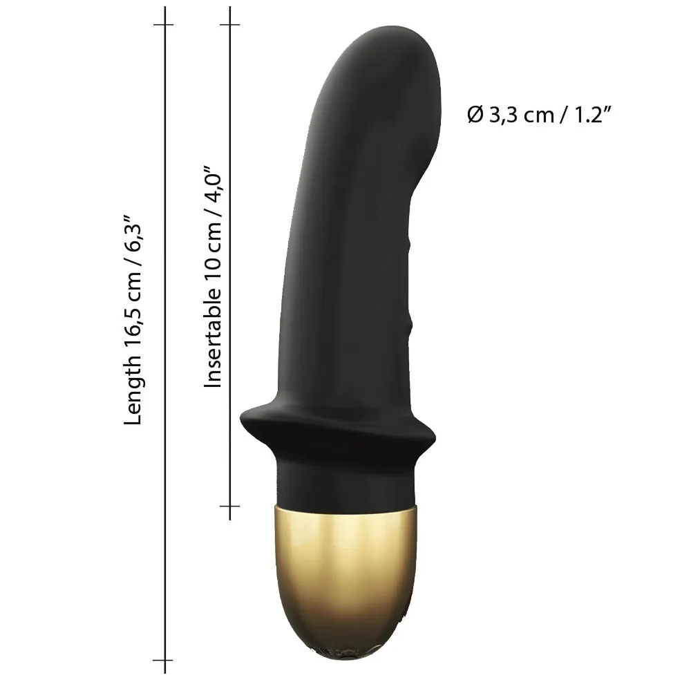 Dorcel Mini Lover 2.0 - nabíjací, G-bod vibrátor (čierno-zlatý) – Obrázok 5
