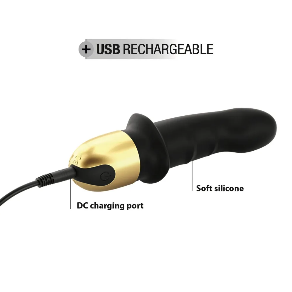 Dorcel Mini Lover 2.0 - nabíjací, G-bod vibrátor (čierno-zlatý) – Obrázok 6