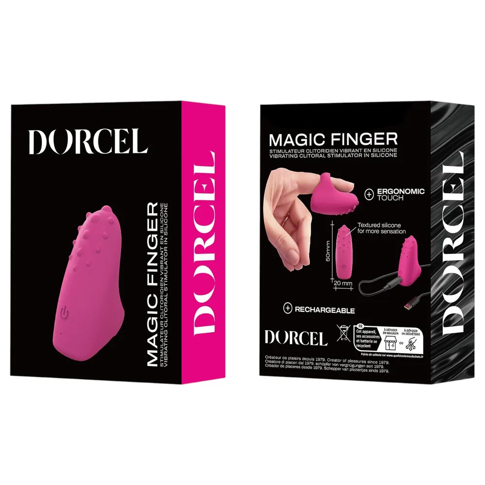 Dorcel Magic Finger - nabíjací prstový vibrátor (ružový) – Obrázok 2