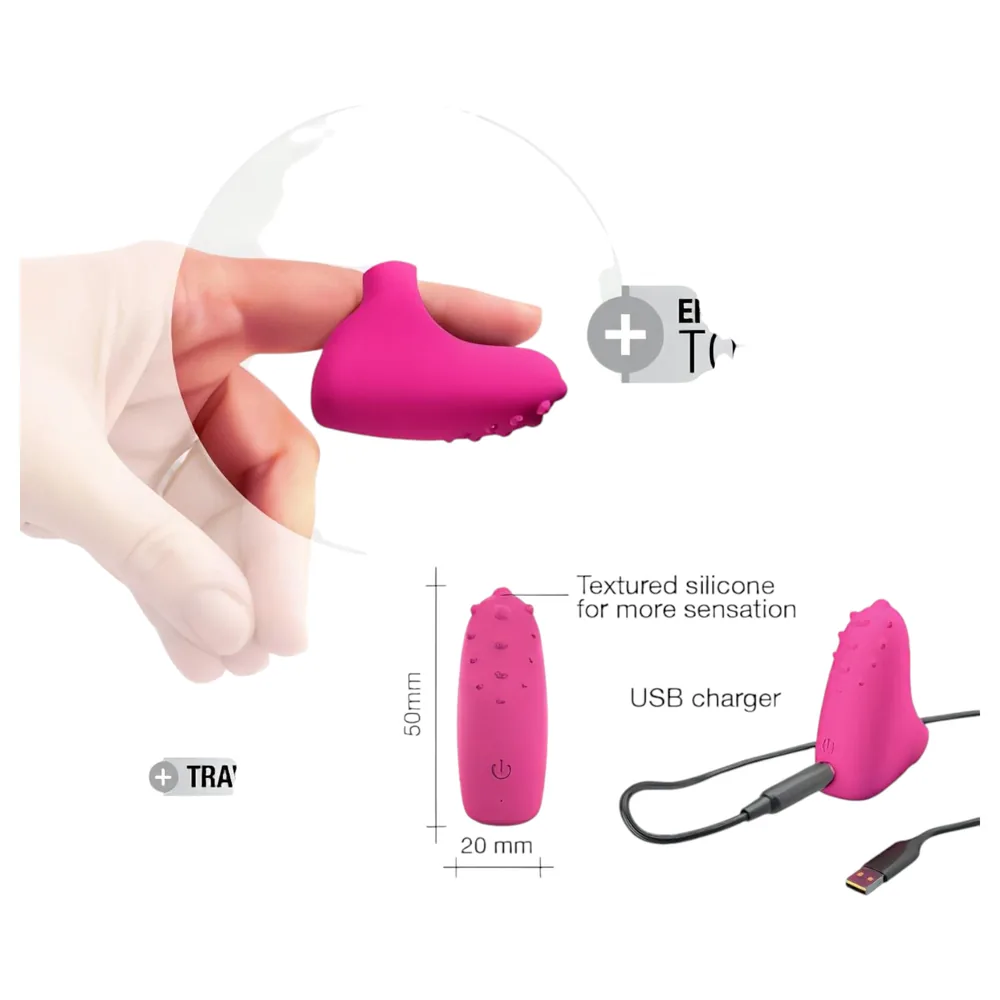 Dorcel Magic Finger - nabíjací prstový vibrátor (ružový) – Obrázok 3