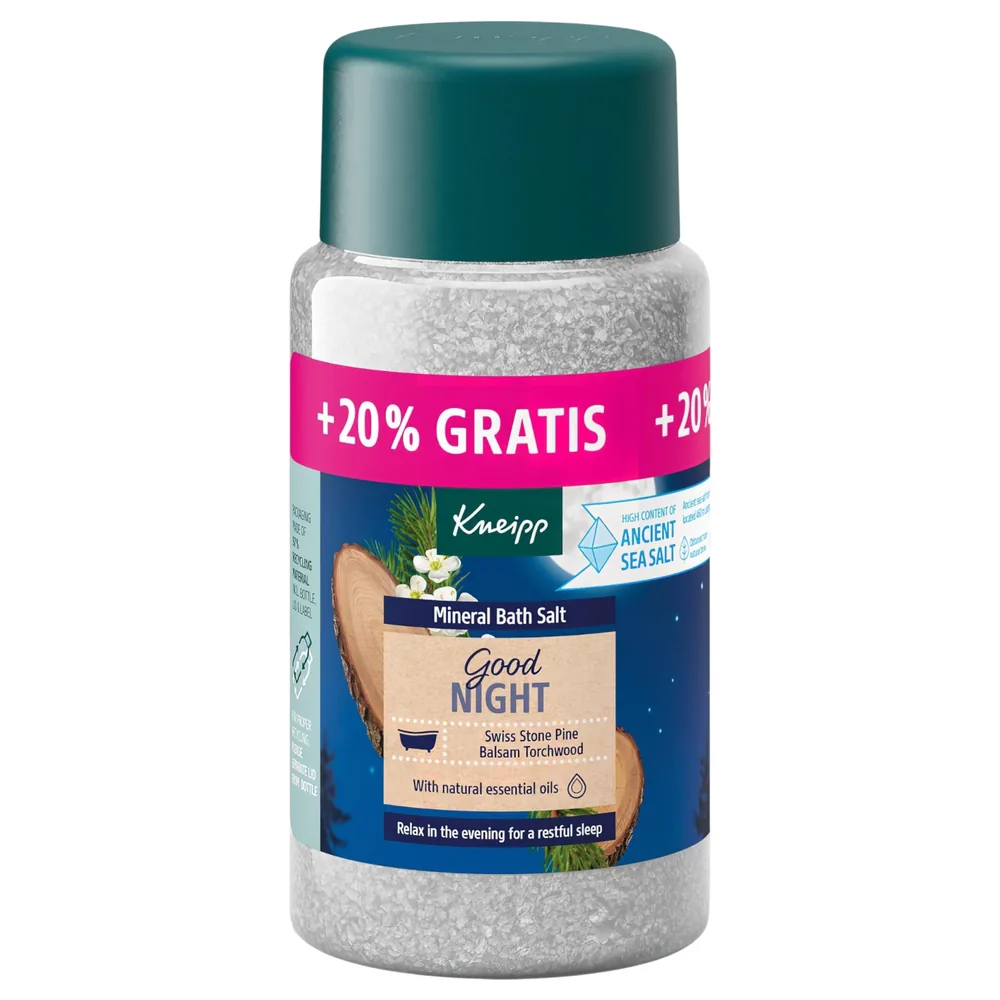 Kneipp Good Night prémiová minerálna kúpeľová soľ (600 g)