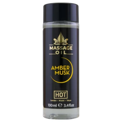 HOT - masážny olej na telo - ambra pižmo - 100 ml