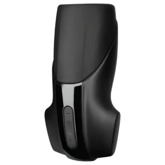 Satisfyer Men Vibration - vibračný masturbátor na penis - čierny, dobíjací