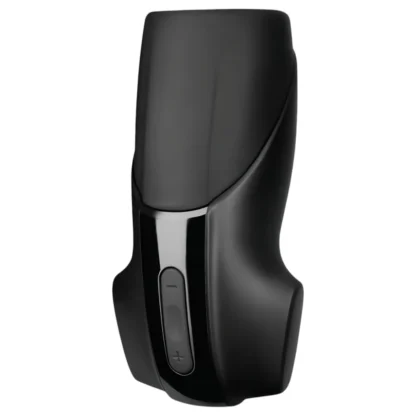 Satisfyer Men Vibration - vibračný masturbátor na penis - čierny, dobíjací