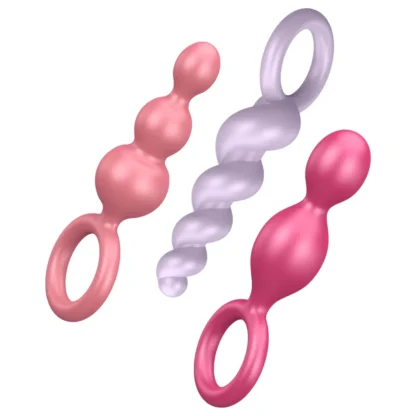 Satisfyer Booty Call - sada análnych kolíkov - farebná (3-dielna)