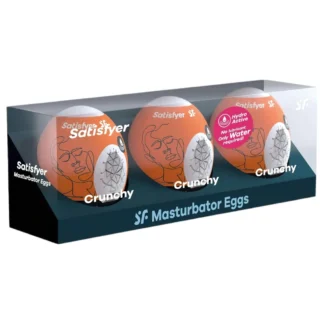 Satisfyer Egg Crunchy - masturbátor vajíčko set - 3 kusy