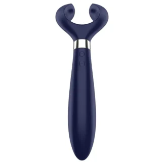 Satisfyer Endless Fun - nabíjateľný vodotesný párový vibrátor - modrý