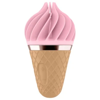Satisfyer Sweet Treat - nabíjací rotačný vibrátor na klitoris - ružovo-hnedý