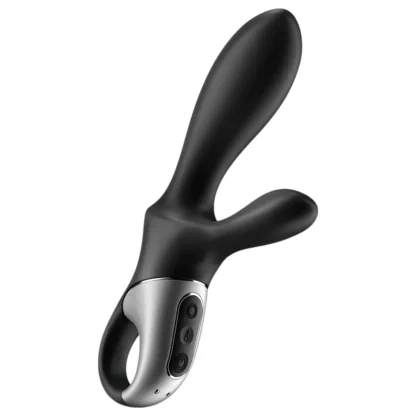 Satisfyer Heat Climax+ - aplikáciou ovládaný hrejivý análny vibrátor (čierny)