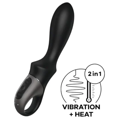 Satisfyer Heat Climax - aplikáciou ovládaný vyhrievaný análny vibrátor (čierny)