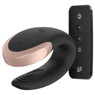 Satisfyer Double Love - párový vibrátor s aplikáciou a diaľkovým ovládaním (čierny)