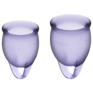 Satisfyer Feel Confident - menštruačný kalíšok set - fialový