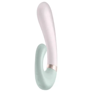 Satisfyer Heat Wave - aplikáciou ovládaný vyhrievací vibrátor (mentolový)