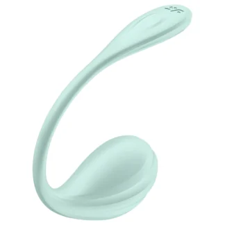 Satisfyer Smooth Petal - vibrátor vo vajíčku ovládaný aplikáciou (zelený)