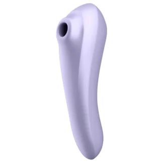 Satisfyer Dual Pleasure - aplikáciou ovládaný 2v1 vibrátor s tlakovými vlnami (fialový)