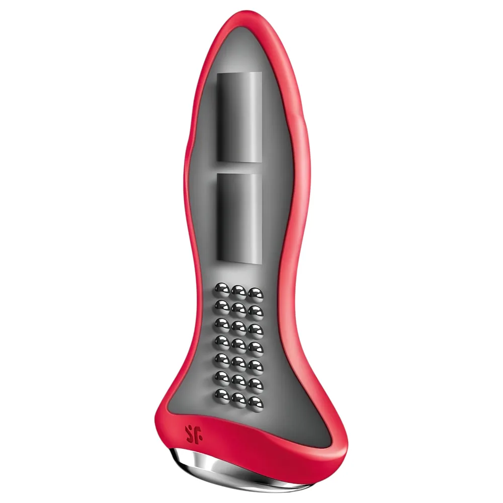 Satisfyer Rotator Plug 1 - análny vibrátor s korálkami - červený – Obrázok 7