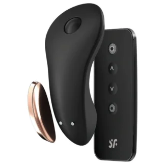 Satisfyer Little Secret - klitorálny vibrátor ovládaný aplikáciou (čierny)