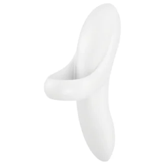 Satisfyer Bold Lover - nabíjací vodotesný prstový vibrátor - biely