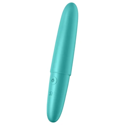 Satisfyer - mini vibrátor - vodotesný - tyrkysový
