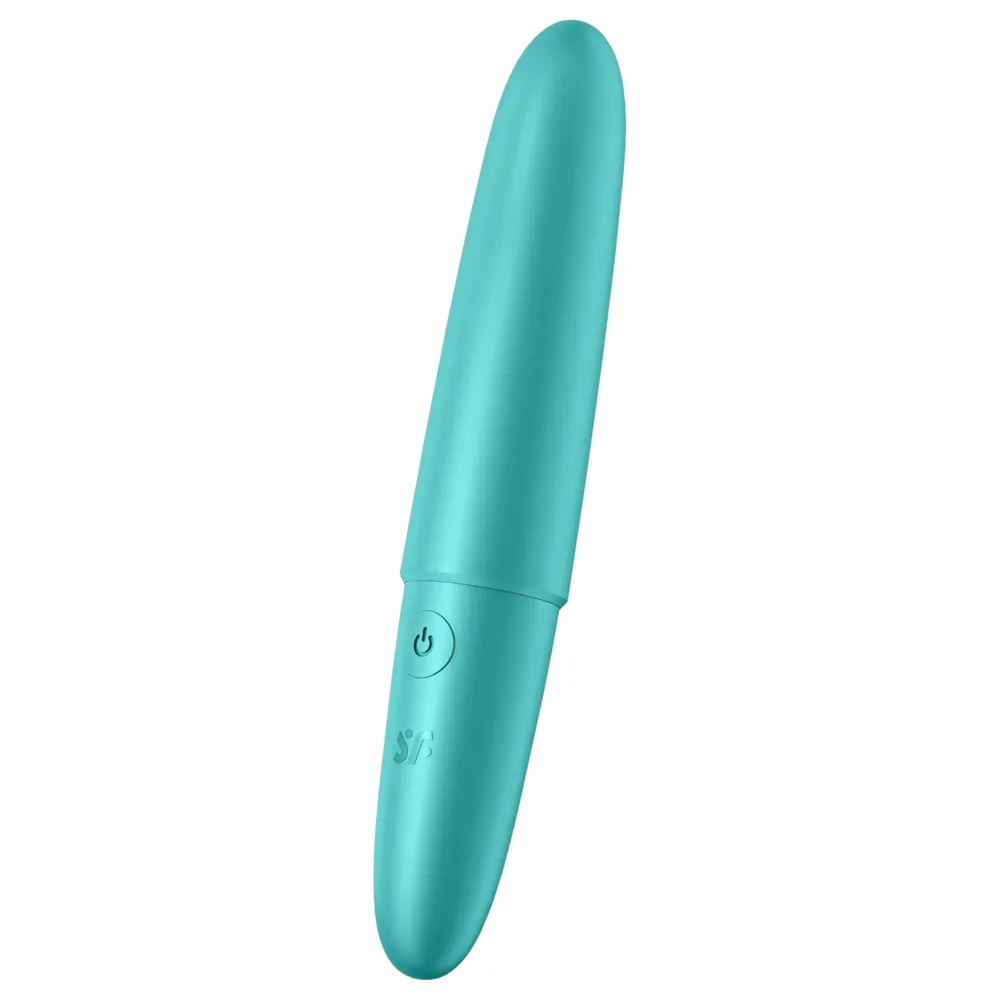 Satisfyer - mini vibrátor - vodotesný - tyrkysový
