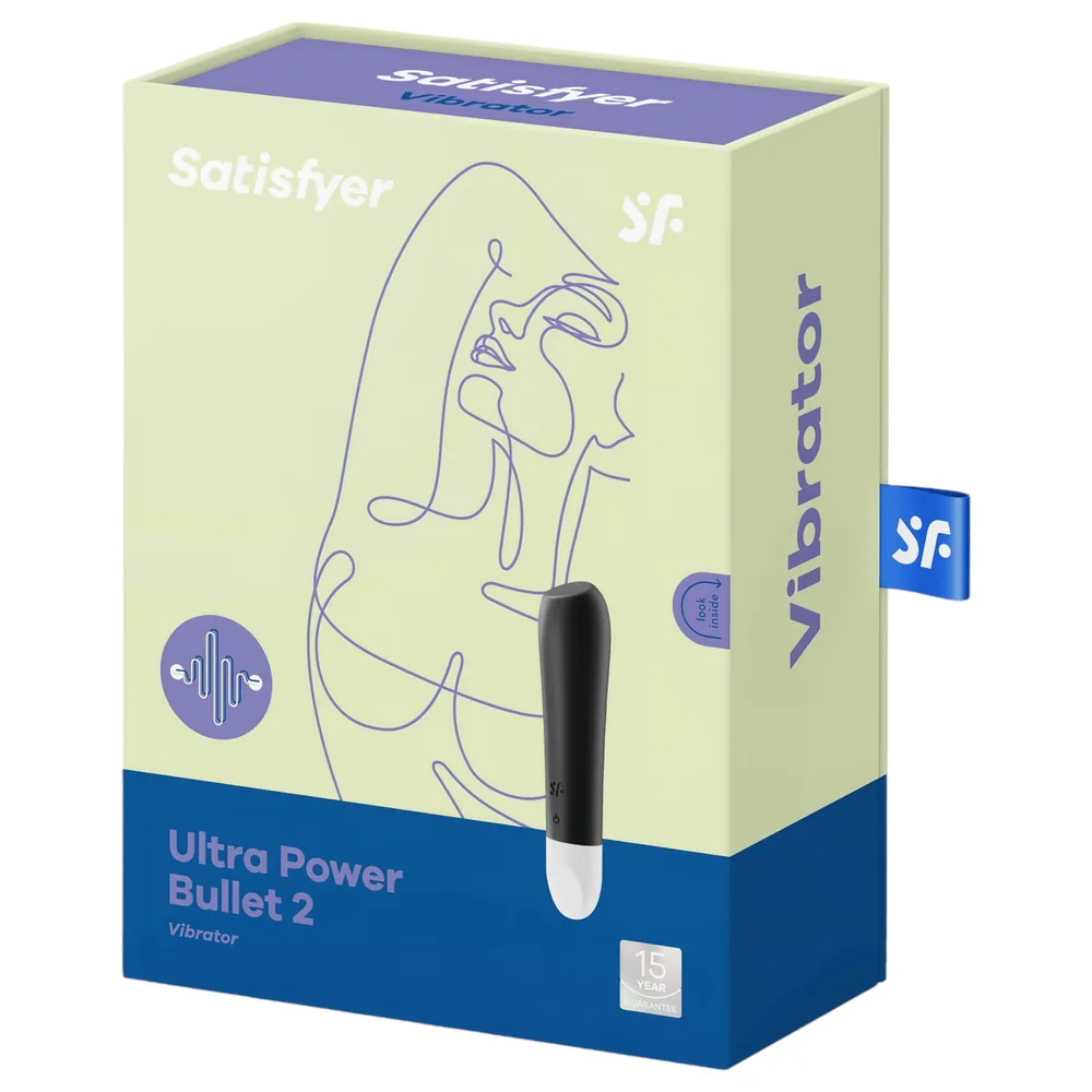 Satisfyer - vibrátor bullet - vodotesný - čierny – Obrázok 3