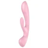 Satisfyer Triple Oh - vibrátor na klitoris s ramenom - nabíjateľný - ružový
