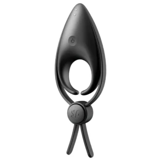 Satisfyer Sniper - vibračný erekčný krúžok na penis - nabíjateľný - čierny