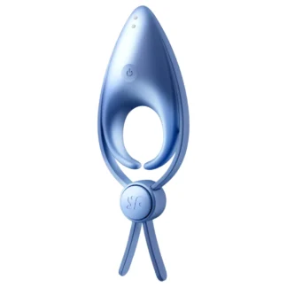 Satisfyer Sniper - vibračný erekčný krúžok - nabíjací - modrý
