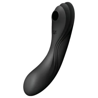 Satisfyer Curvy Trinity 4 - vibrátor s tlakovými vlnami a vibráciami - čierny