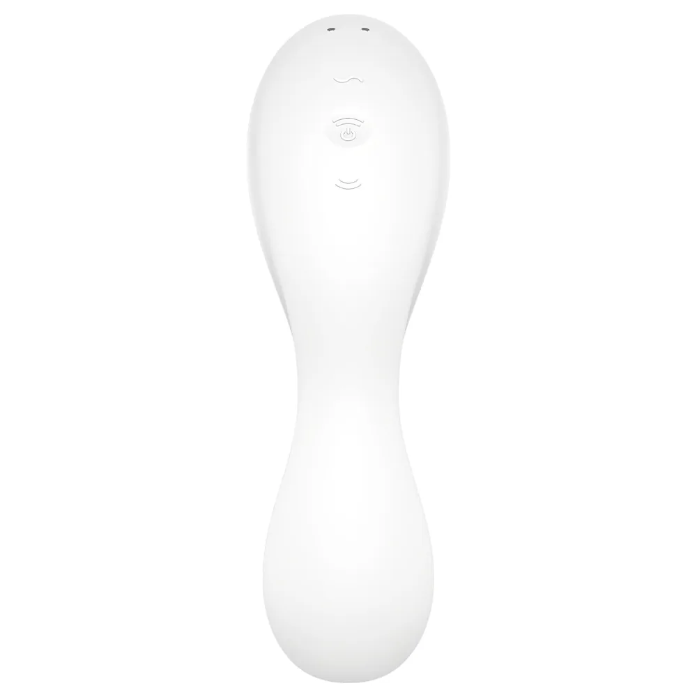 Satisfyer Curvy Trinity 5+ - aplikáciou ovládaný 2v1 vibrátor (biely) – Obrázok 3