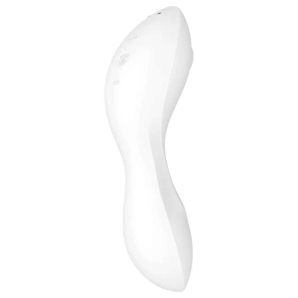 Satisfyer Curvy Trinity 5+ - aplikáciou ovládaný 2v1 vibrátor (biely) – Obrázok 4