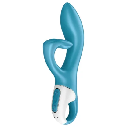 Satisfyer Embrace Me - vibrátor na bod G a klitoris - dobíjací - tyrkysový