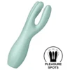 Satisfyer Threesome 3 - akumulátorový klitorálny vibrátor (mäta)