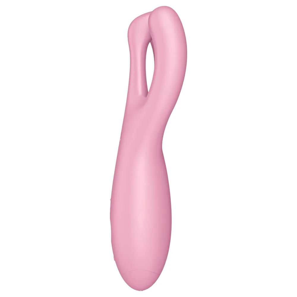 Satisfyer Threesome 4 - aplikáciou ovládaný klitorálny vibrátor (ružový) – Obrázok 2